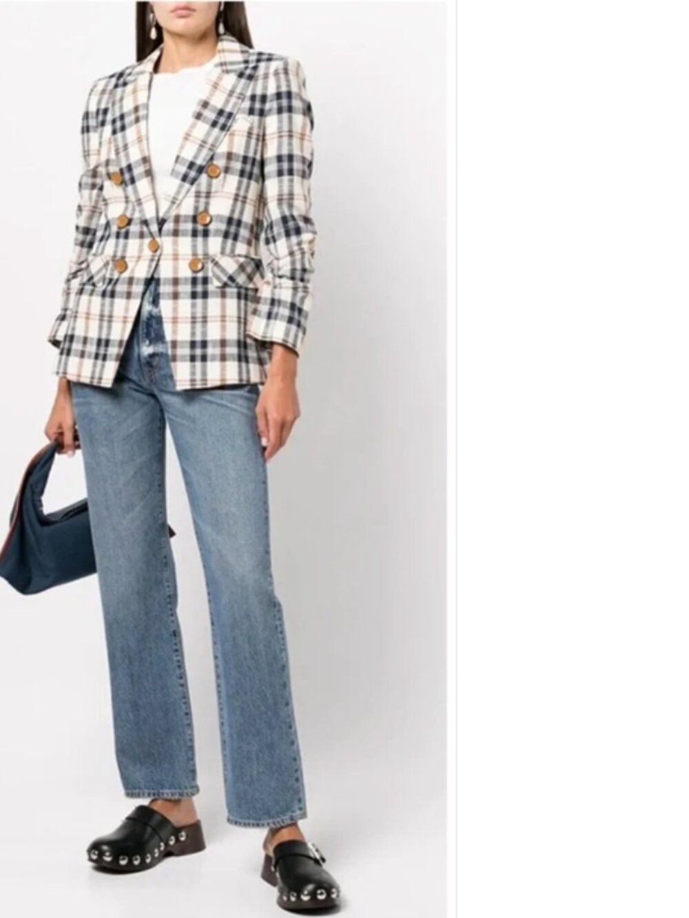 Veronica Beard Plaid Oneta Dickey Jacket
